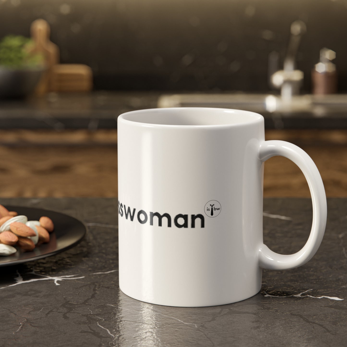 i speak businesswoman - White Ceramic Mug, 11oz