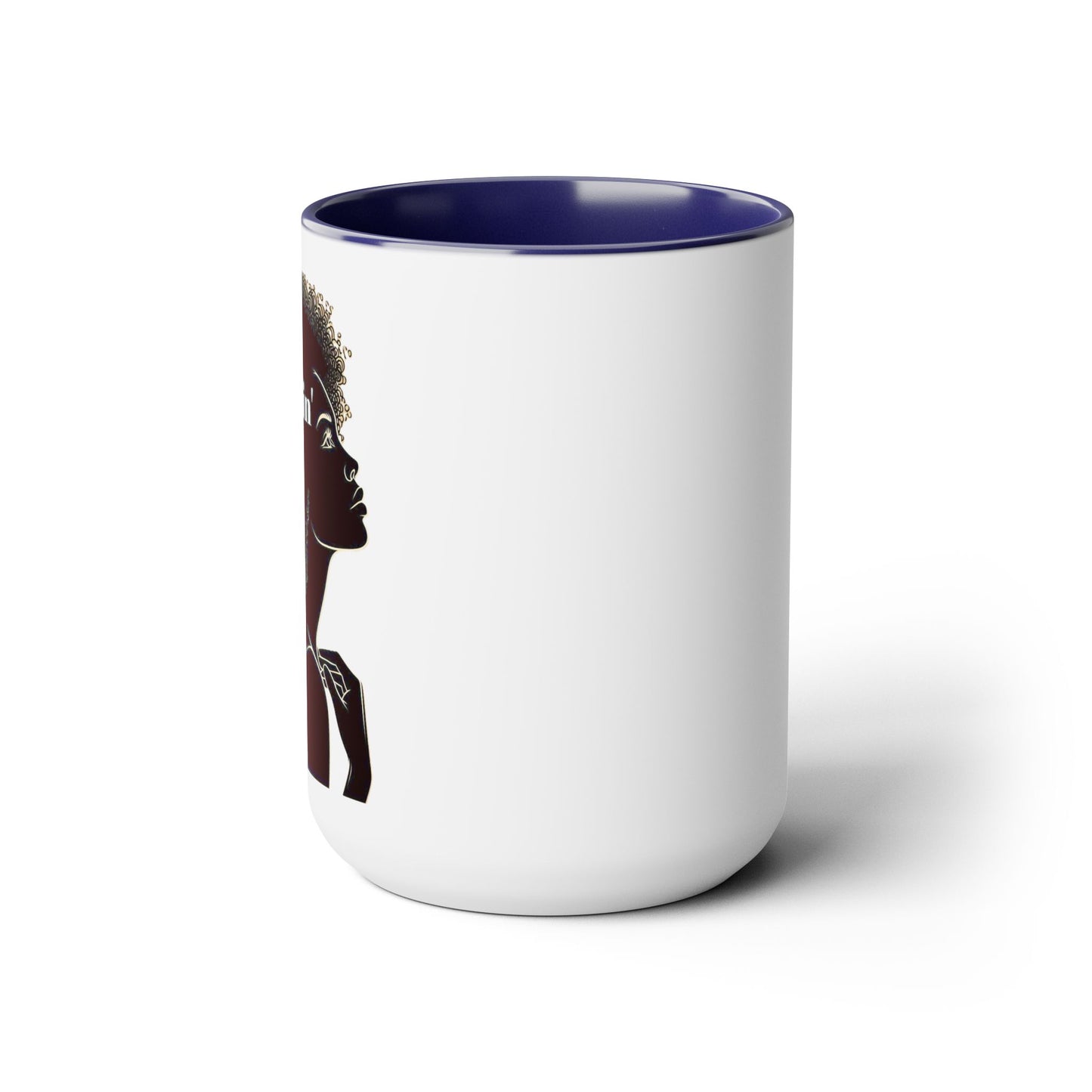 twerkin' my brain - Two-Tone Coffee Mug, 15oz