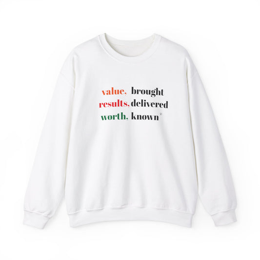 HER VALUE - Crewneck Sweatshirt