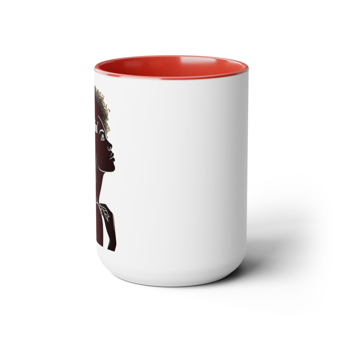 twerkin' my brain - Two-Tone Coffee Mug, 15oz