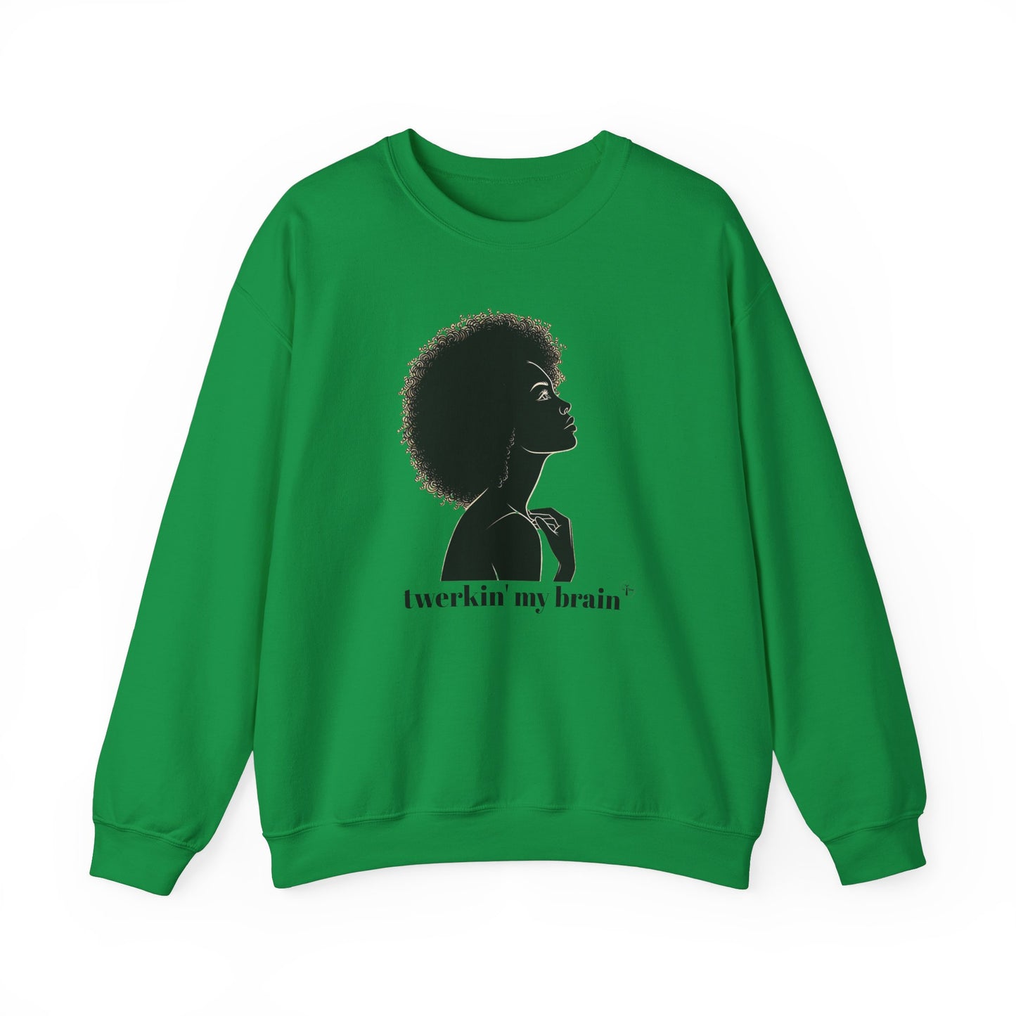 twerkin' my brain (image) - Crewneck Sweatshirt